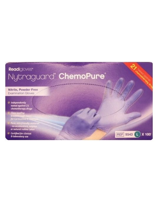 Nitrile Disposable Gloves - Pack of 100 in Blue & Black