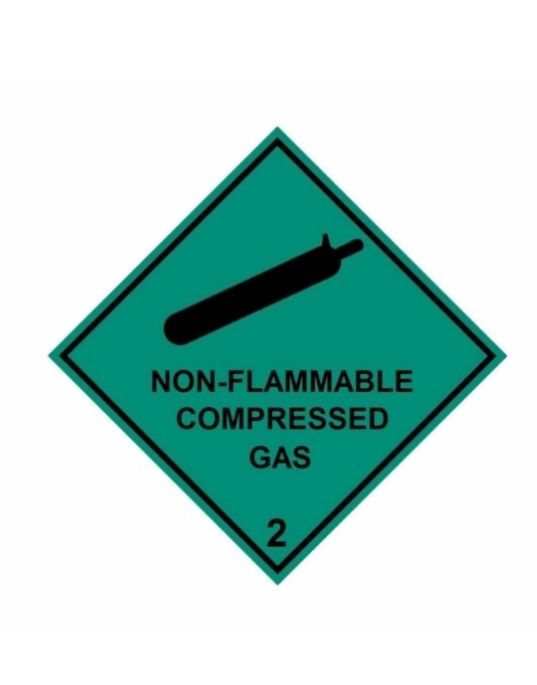 UN Hazard Warning Diamond Class 2 Non-Flammable Compressed Gas