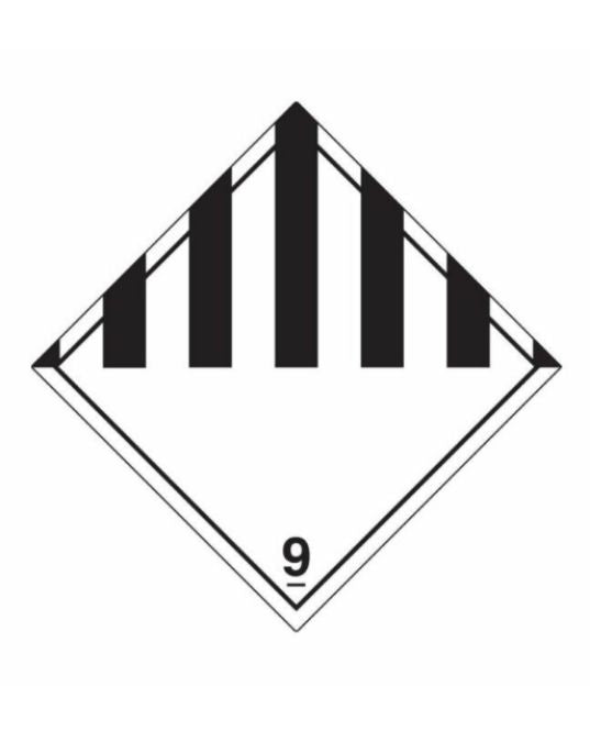UN Hazard Warning Diamond Class 9 Miscellaneous