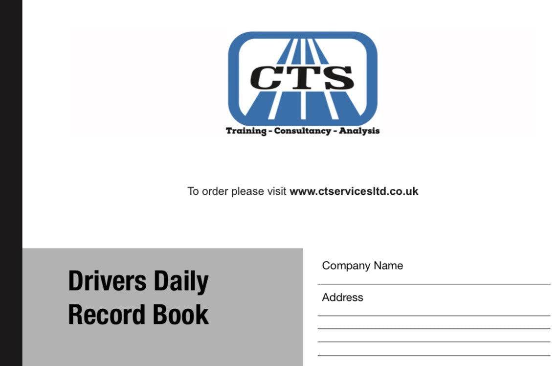 Drivers Daily Record Sheet Book