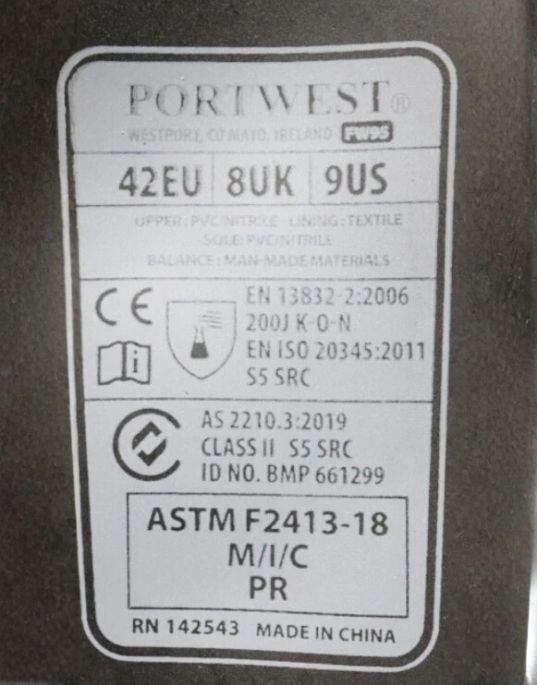 Safety Wellington Boots with Steel Toe