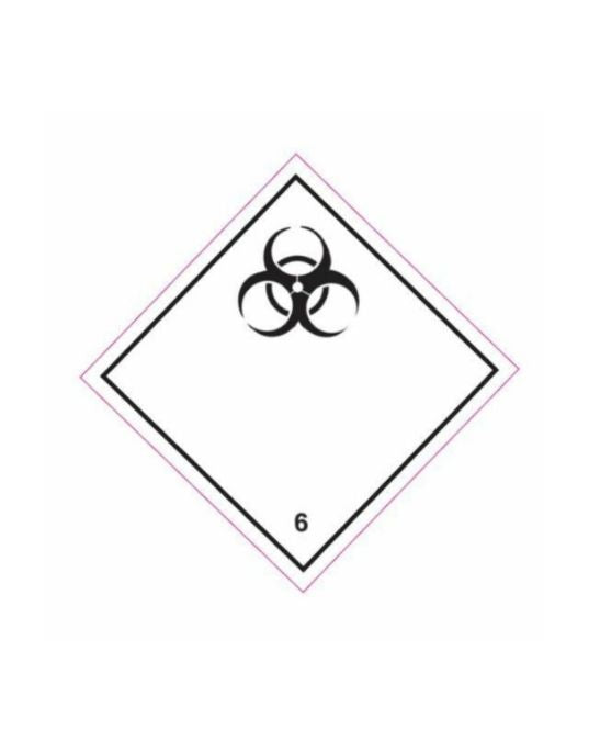 UN Hazard Warning Diamond Class 6.2 Infectious Substances
