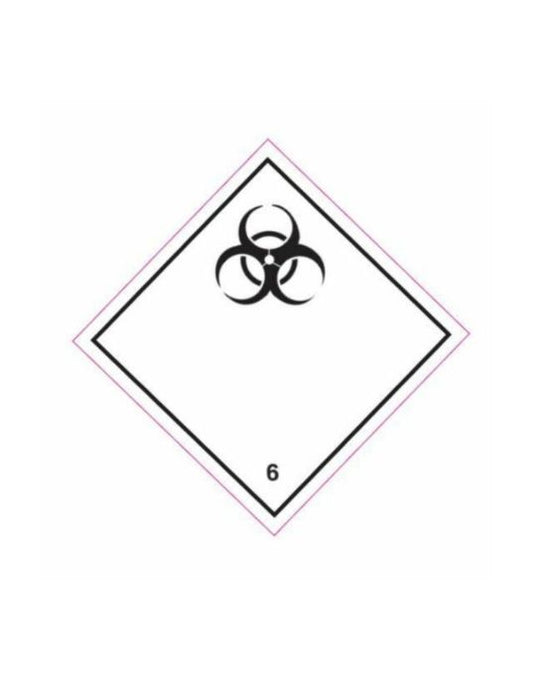 UN Hazard Warning Diamond Class 6.2 Infectious Substances
