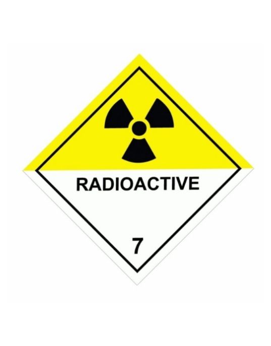 UN Hazard Warning Diamond Class 7 Radioactive Material