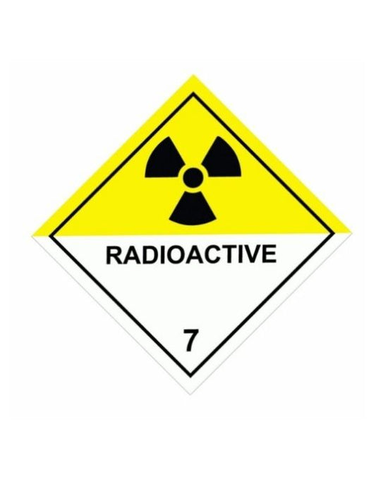 UN Hazard Warning Diamond Class 7 Radioactive Material