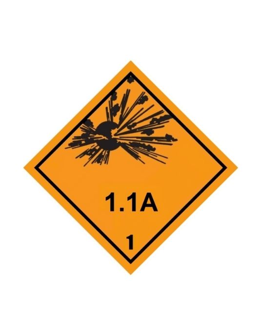 Class 1-1.6 Explosive UN Hazard Warning Diamond