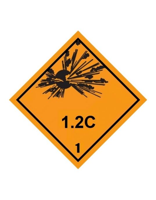 Class 1-1.6 Explosive UN Hazard Warning Diamond