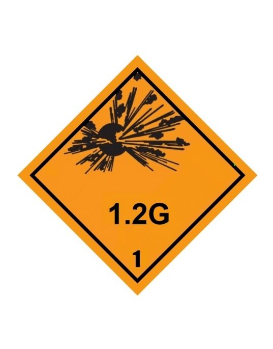 Class 1-1.6 Explosive UN Hazard Warning Diamond