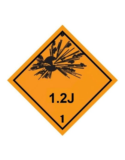 Class 1-1.6 Explosive UN Hazard Warning Diamond