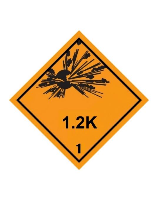 Class 1-1.6 Explosive UN Hazard Warning Diamond