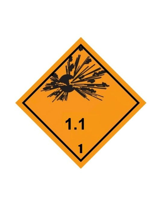 Class 1-1.6 Explosive UN Hazard Warning Diamond