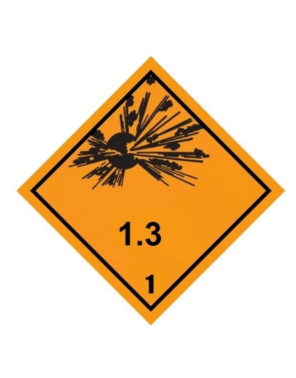 Class 1-1.6 Explosive UN Hazard Warning Diamond