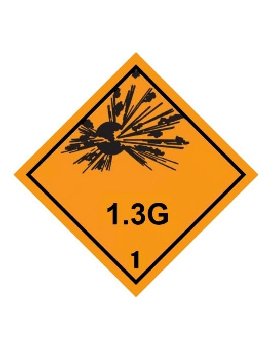 Class 1-1.6 Explosive UN Hazard Warning Diamond