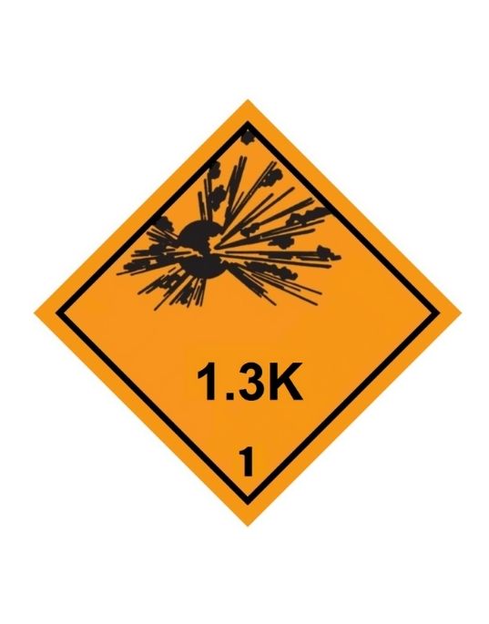Class 1-1.6 Explosive UN Hazard Warning Diamond