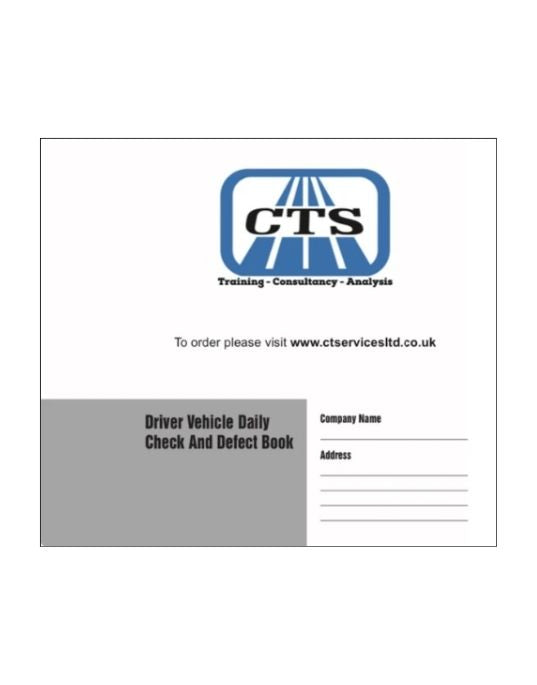 HGV and Bus Defect Report Book Pad - FORS APPROVED – CTS Shop