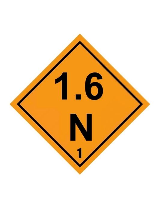 Class 1-1.6 Explosive UN Hazard Warning Diamond