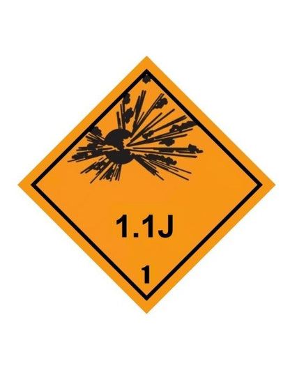 Class 1-1.6 Explosive UN Hazard Warning Diamond
