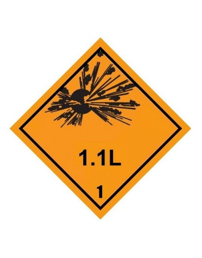 Class 1-1.6 Explosive UN Hazard Warning Diamond
