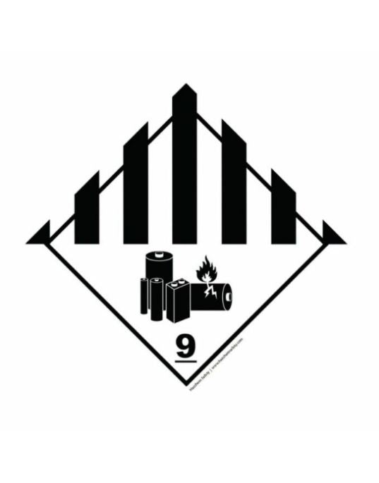 UN Hazard Warning Diamond Class 9 Batteries Miscellaneous
