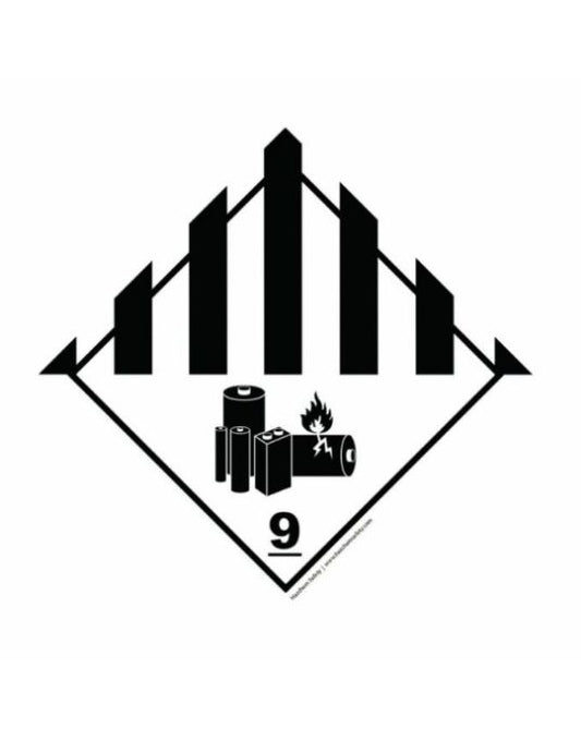 UN Hazard Warning Diamond Class 9 Batteries Miscellaneous