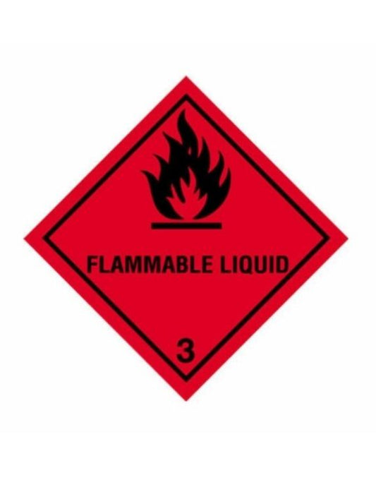UN Hazard Warning Diamond Class 3 Flammable Liquids