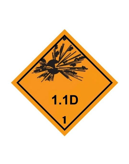 Class 1-1.6 Explosive UN Hazard Warning Diamond