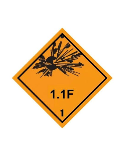 Class 1-1.6 Explosive UN Hazard Warning Diamond