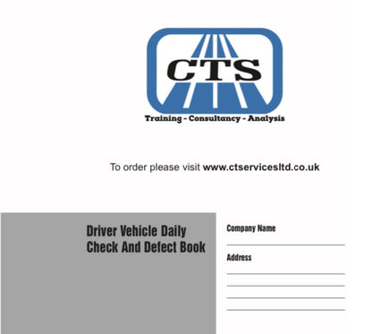 HGV and Bus Defect Report Book Pad FORS APPROVED
