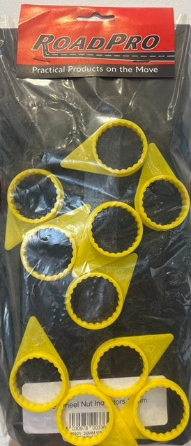 30mm Wheel Nut Indicators Yellow Pack of 10